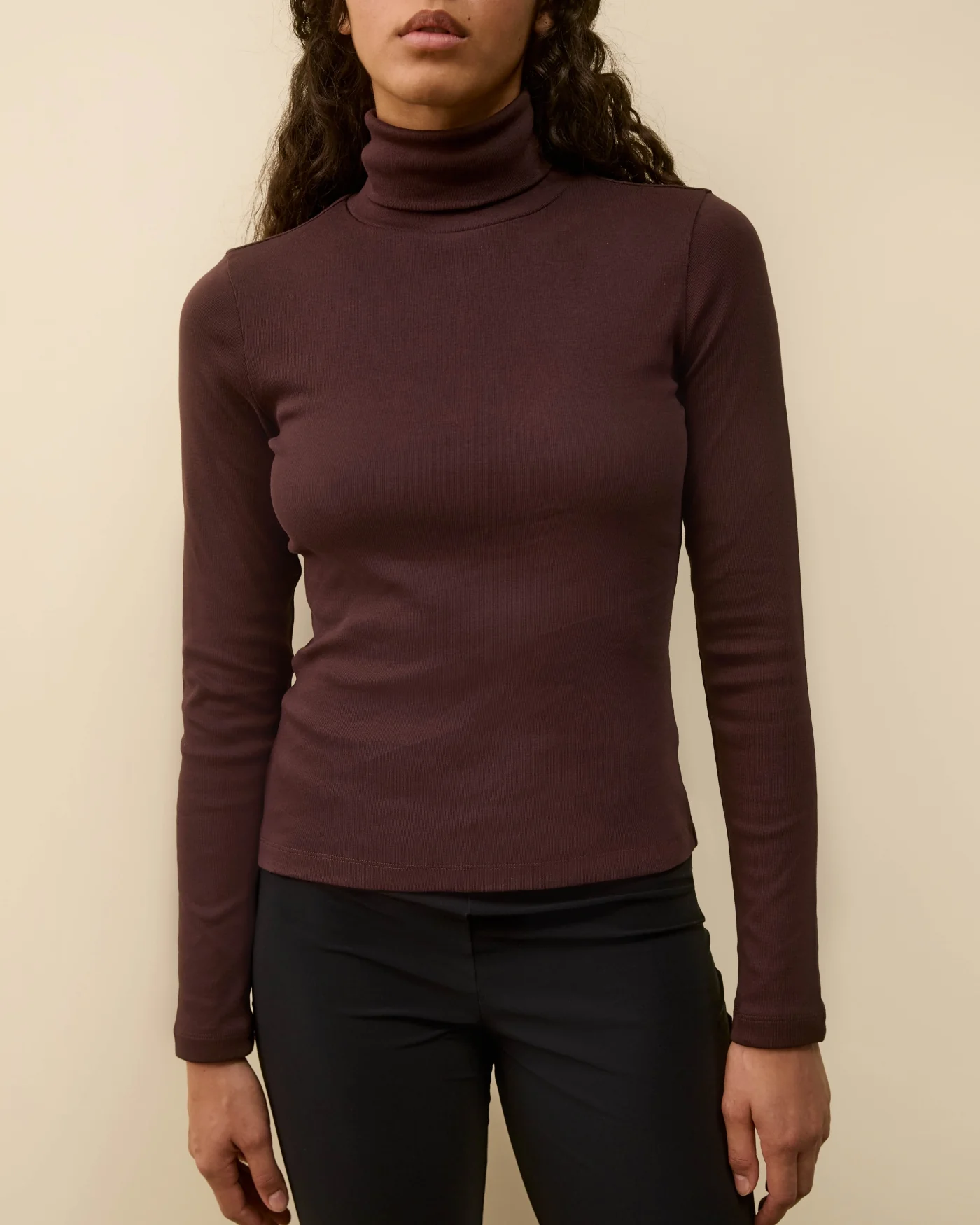 DINAH TURTLENECK | Choco Plum - Image 4