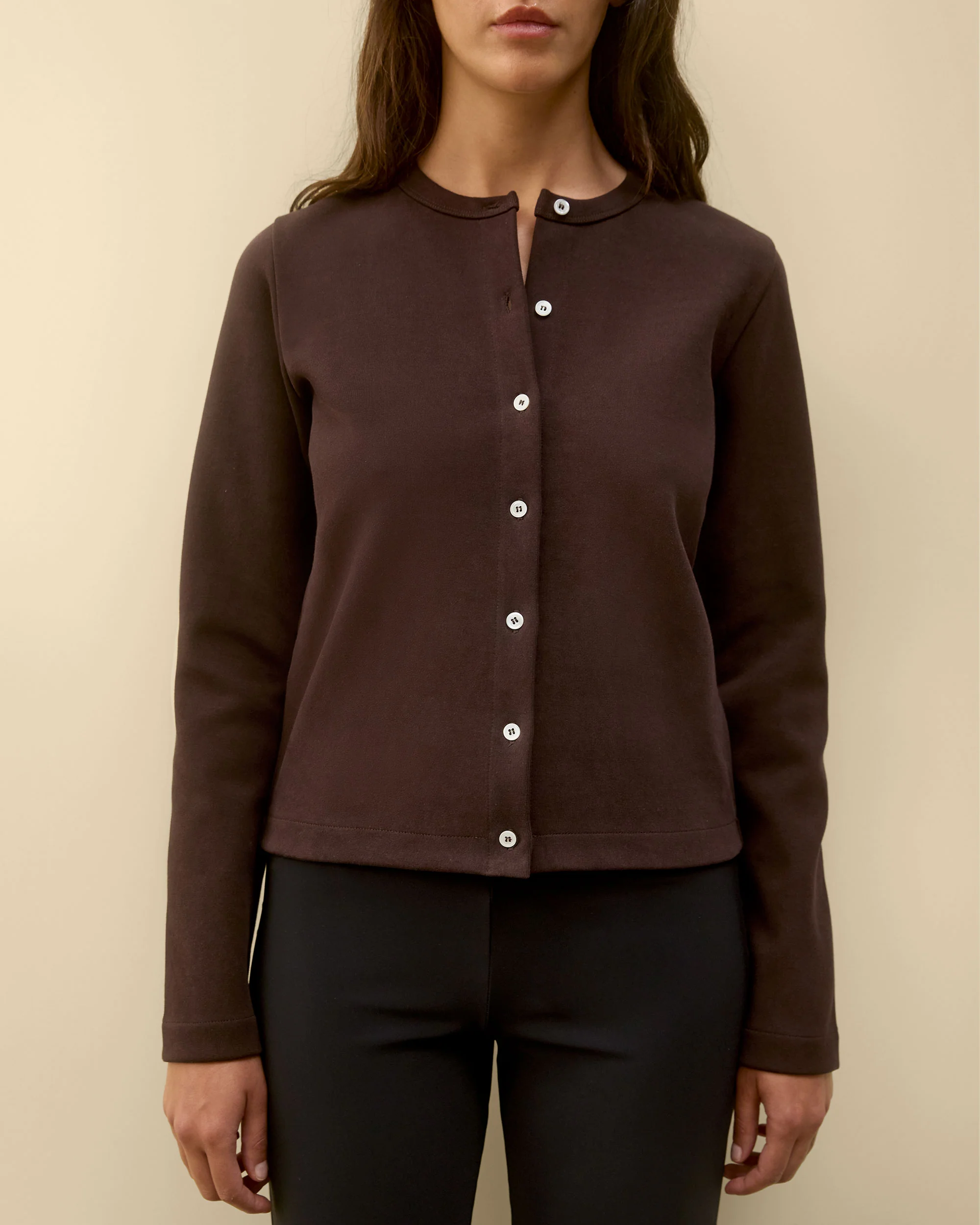 POPPY CARDIGAN | Choco Plum - Image 4