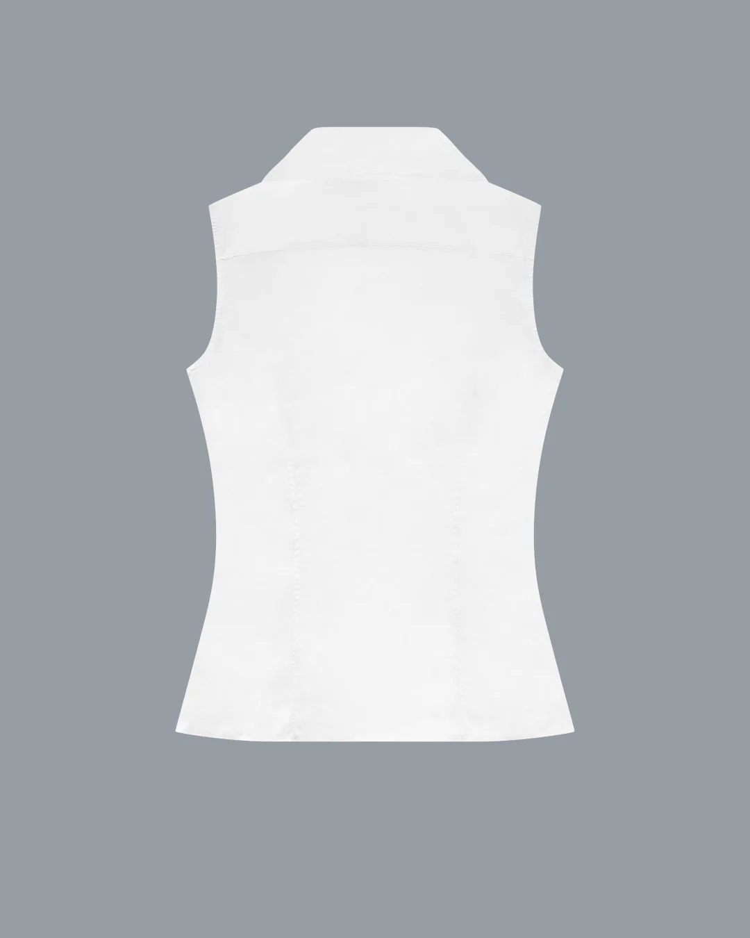 ROSIE SLEEVELESS SHIRT | White - Image 6